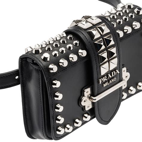 prada cahier chain bag|prada cahier studded bag.